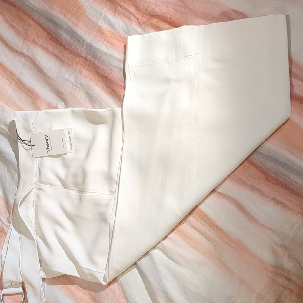 Theory belted cropped culottes